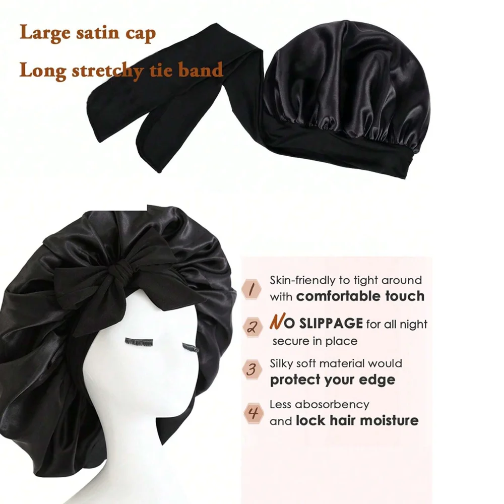 Универсальная регулируемая шел – обзор и цена Satin Hair Bonnet