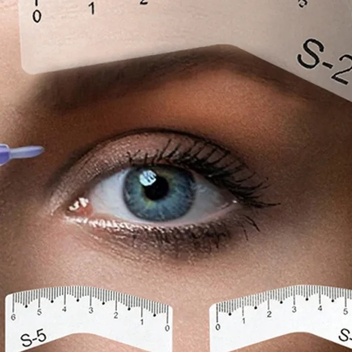 5 Pairs Women Reusable DIY Eye Brow Drawing Guide Styling Shaping Grooming Template Card Eyebrow Stencil Set Easy Make Up Tools