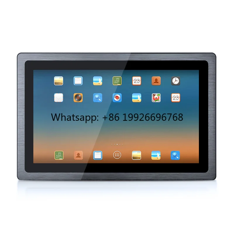 

18.5 Inch Open Frame Aluminum Alloy Industrial Panel PC RK3288 I3 I5 I7 Processor Fanless Touch Screen All-in-One Computer Stock
