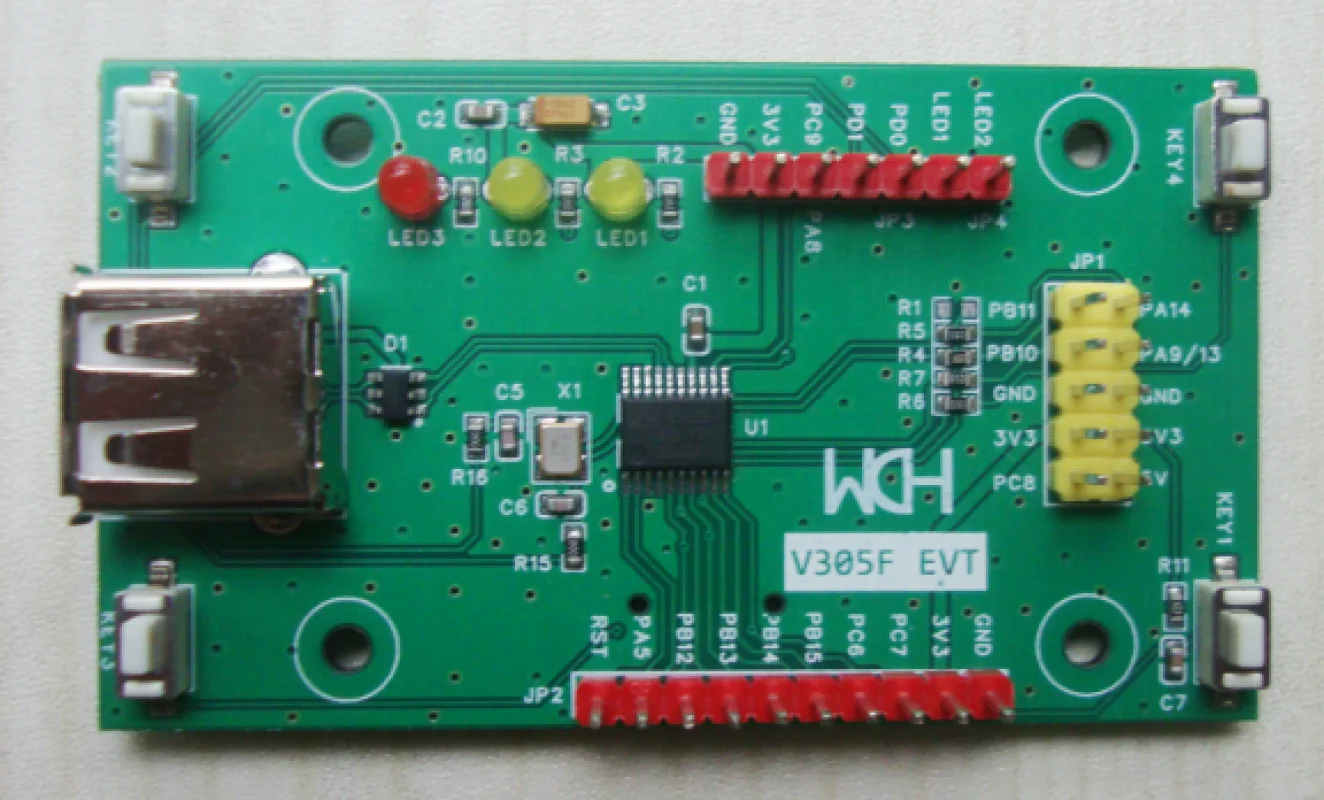 WCH CH32V305F Development Board Evaluation Board USB Development Board USB Master Slave Development High Speed USB Development