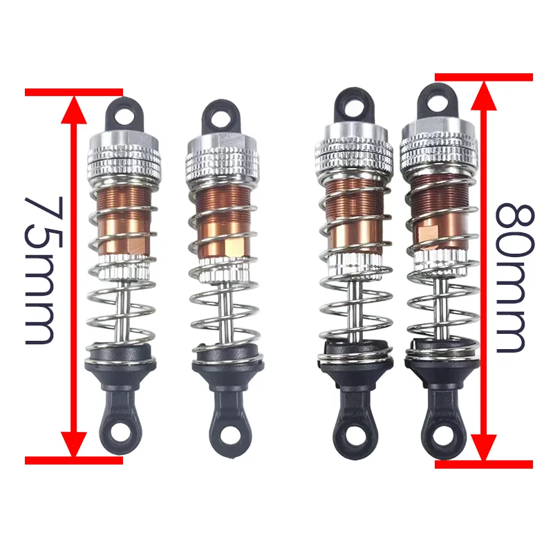 Upgraded Shock Absorber For SCY 16101 16102 Pro Wltoys 124008 124017 MJX Hyper Go 16207 16208 16210 14301 14210 RC Car