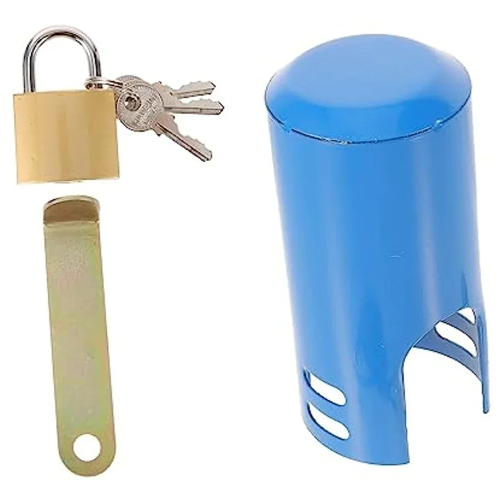 Con chiave Rubinetto Accessori per serratura protettiva Piastra di bloccaggio antifurto Coperchio protettivo per lucchetto Valvola per interruttore dell'acqua Cortile