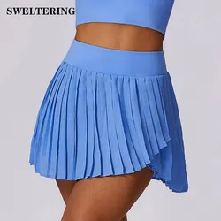 Yoga Skirt Pocket High Waist Yoga Women Gym Workout Short Skirt Tennis Sports Fitness Quick Drying Sunscreen Short Skirt