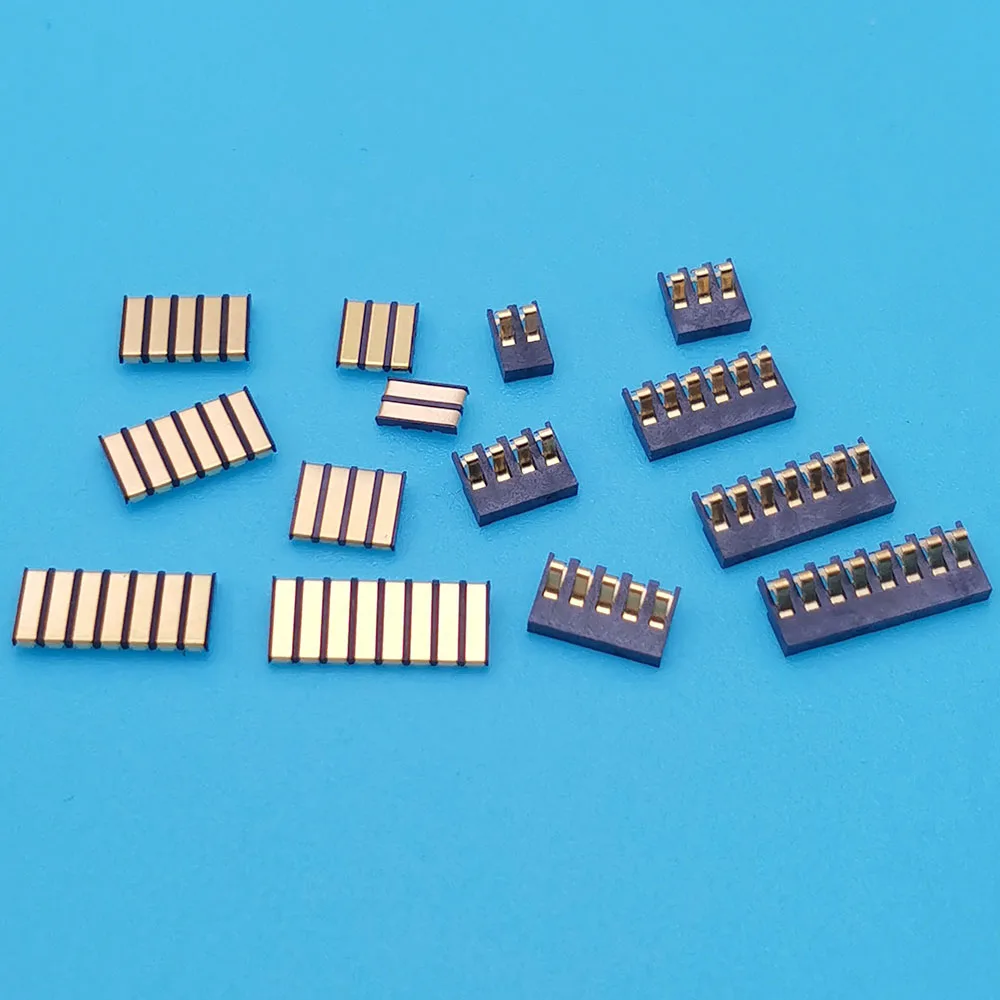 5 pairs Male Female Battery Holder Contacts 2.0 mm Pitch 2 3 4 5 6 7 8Pin Connector Battery Power Contact Tab Conductive Tab