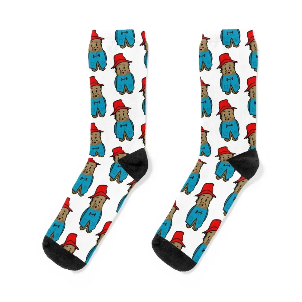 

Bear in Hat (Front View) Socks essential christmas stocking Children's Men's Socks Women's