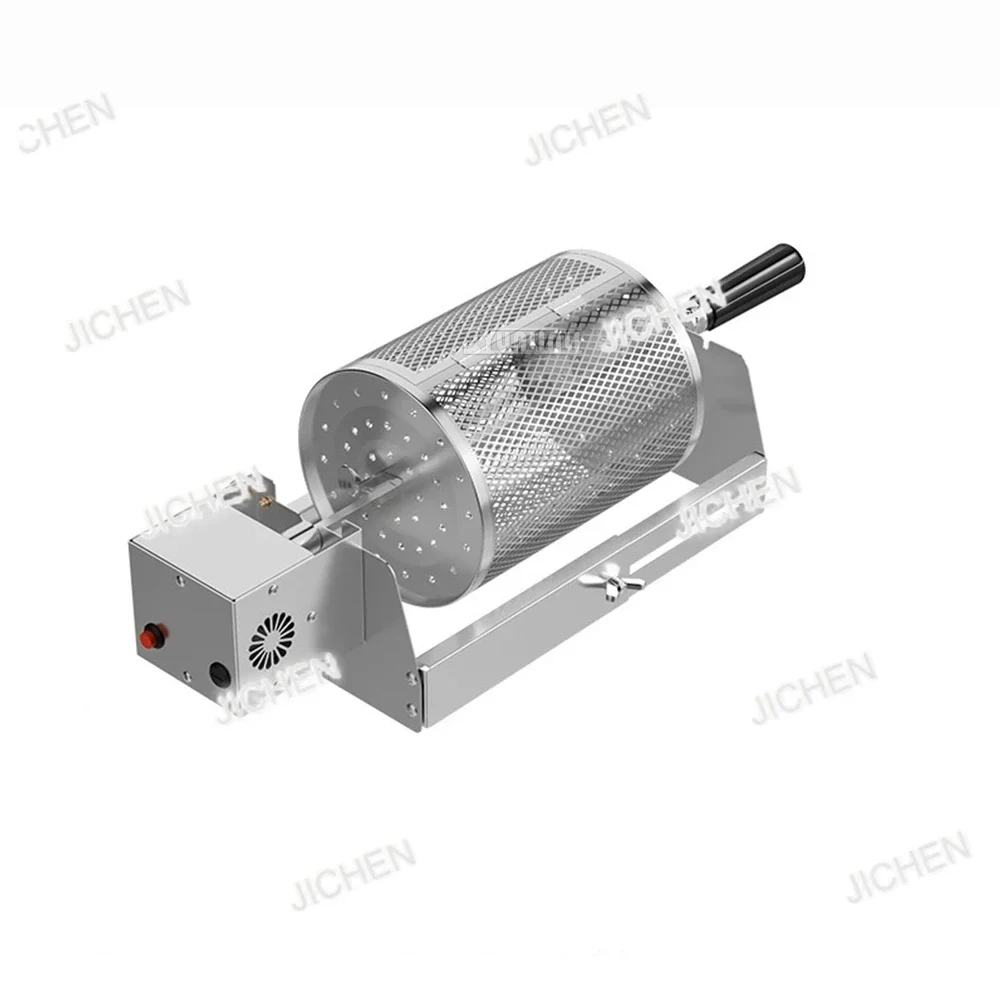 

HN Barbecue Round Grill Basket Camping BBQ Rolling Grill Cylinder Automatic Rotating Grill Net