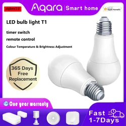 NEW Aqara Smart LED Bulb T1 Zigbee E27 2700K-6500K 220-240V Smart Remote Bulb Light For Xiaomi Mi home HomeKit Smart Home