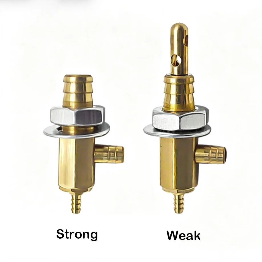 Sterke Zwakke Zuigklep voor Tandheelkundig Gebruik, Messing Zuigregelklep, Versterkt Anti-Scheur Ontwerp, Geschikt voor 6*4mm Slang voor Tandheelkundige Unit