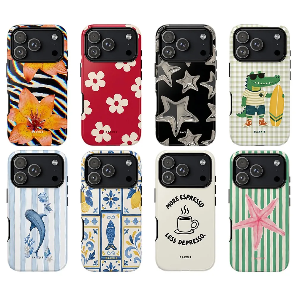 Star Print Clmj Phone Case for Samsung Galaxy S20 S22 S23 S24 S25 S26 FE Plus Ultra Edge 4G 5G Double-layer Back Cover