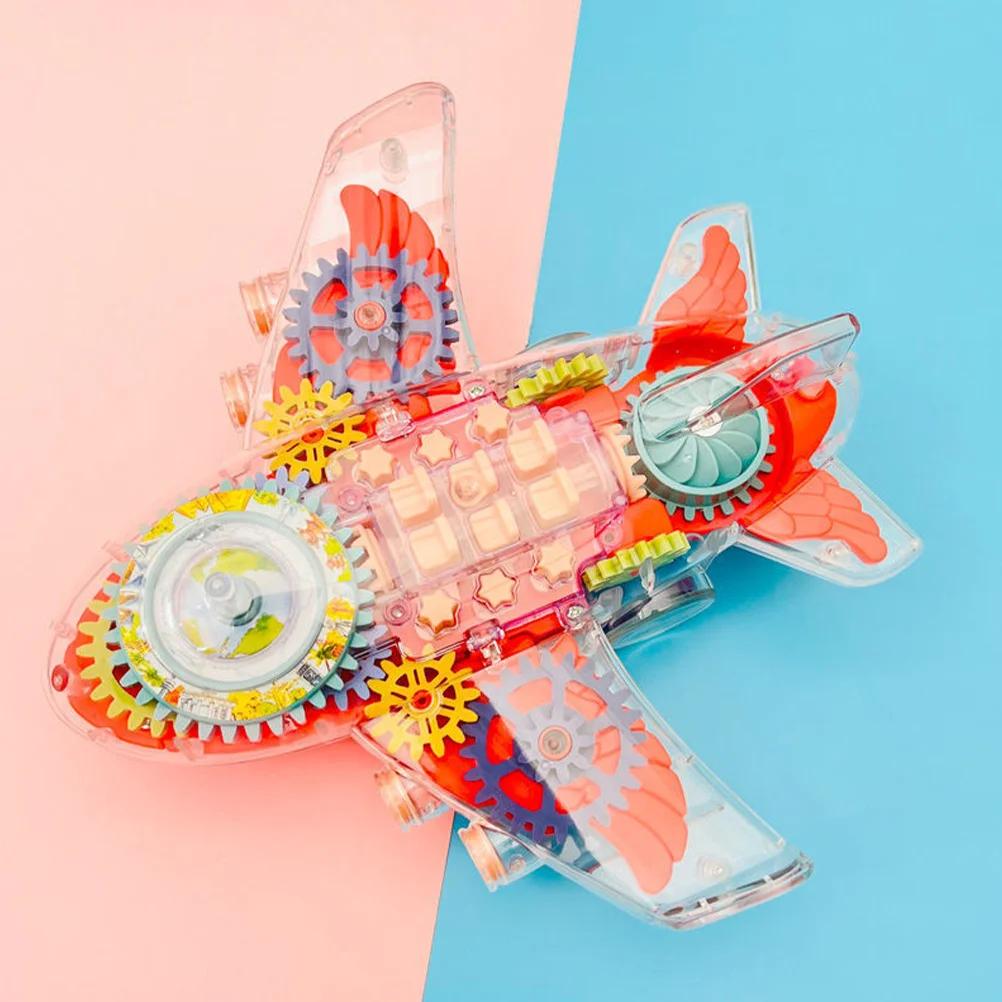 طائرة كهربائية للأطفال، لعبة بلاستيكية متينة مثيرة للاهتمام، ملحقات منزلية للأطفال، لعبة موسيقى خفيفة ممتعة #2