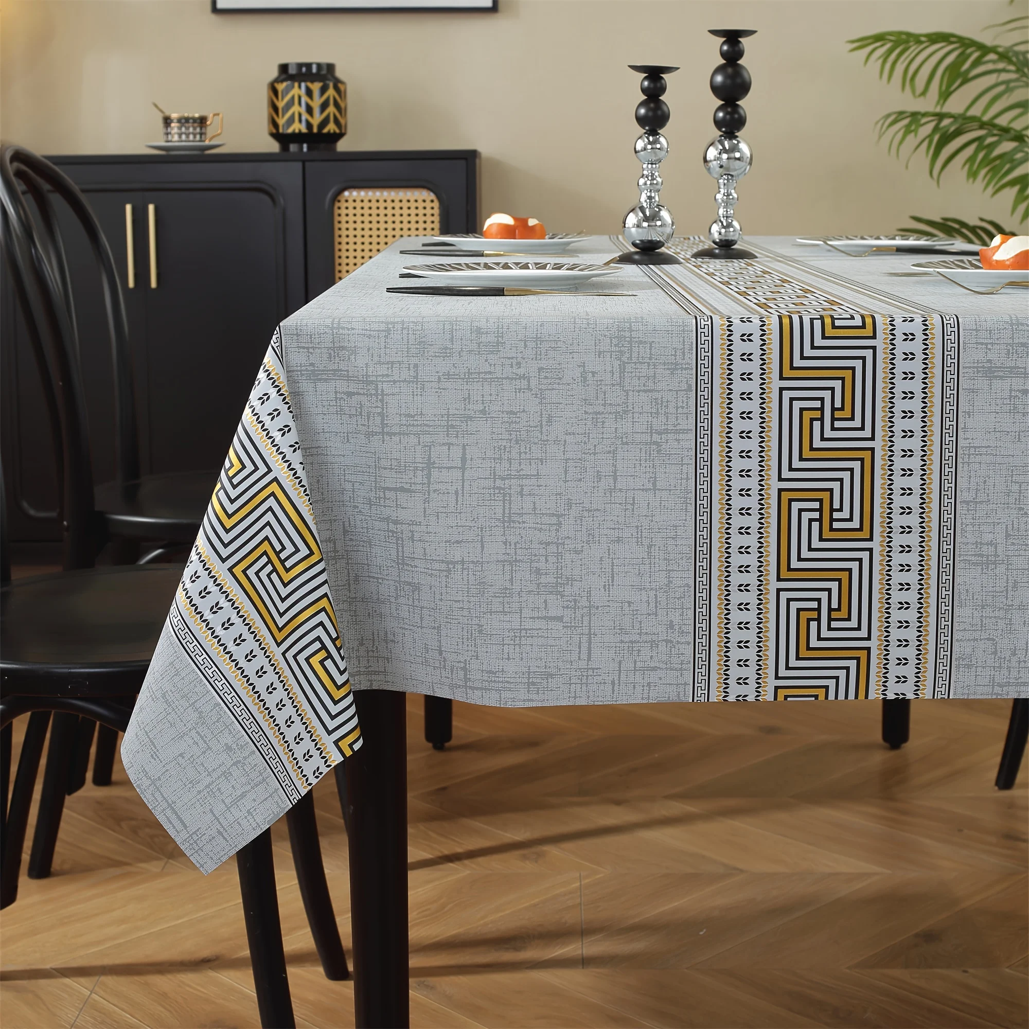 1pc upgraded durable PVC tablecloth, high-end tablecloth, household tablecloth, yzb