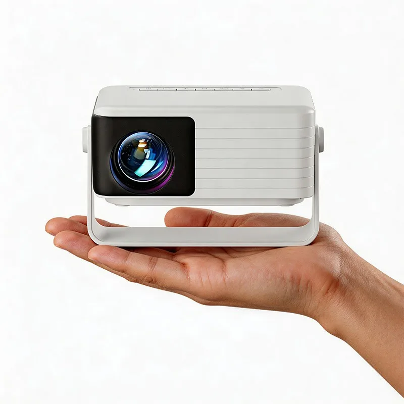 Mini Proyector de Cine en Casa, Proyector de Video HD, Proyector de Resolución HD, TF, USB, Disco U para Duplicación de Pantalla con Cable Full HD para iPhone, 4K a través del Puerto HDMI, Proyectores Aun Y3