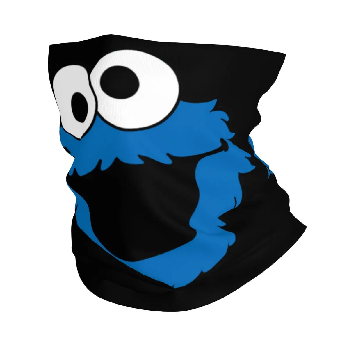 Cookie Monster Bandana Neck Cover Printed Wrap Scarf Warm Cycling Scarf Outdoor Sports For Men Women Adult Breathable