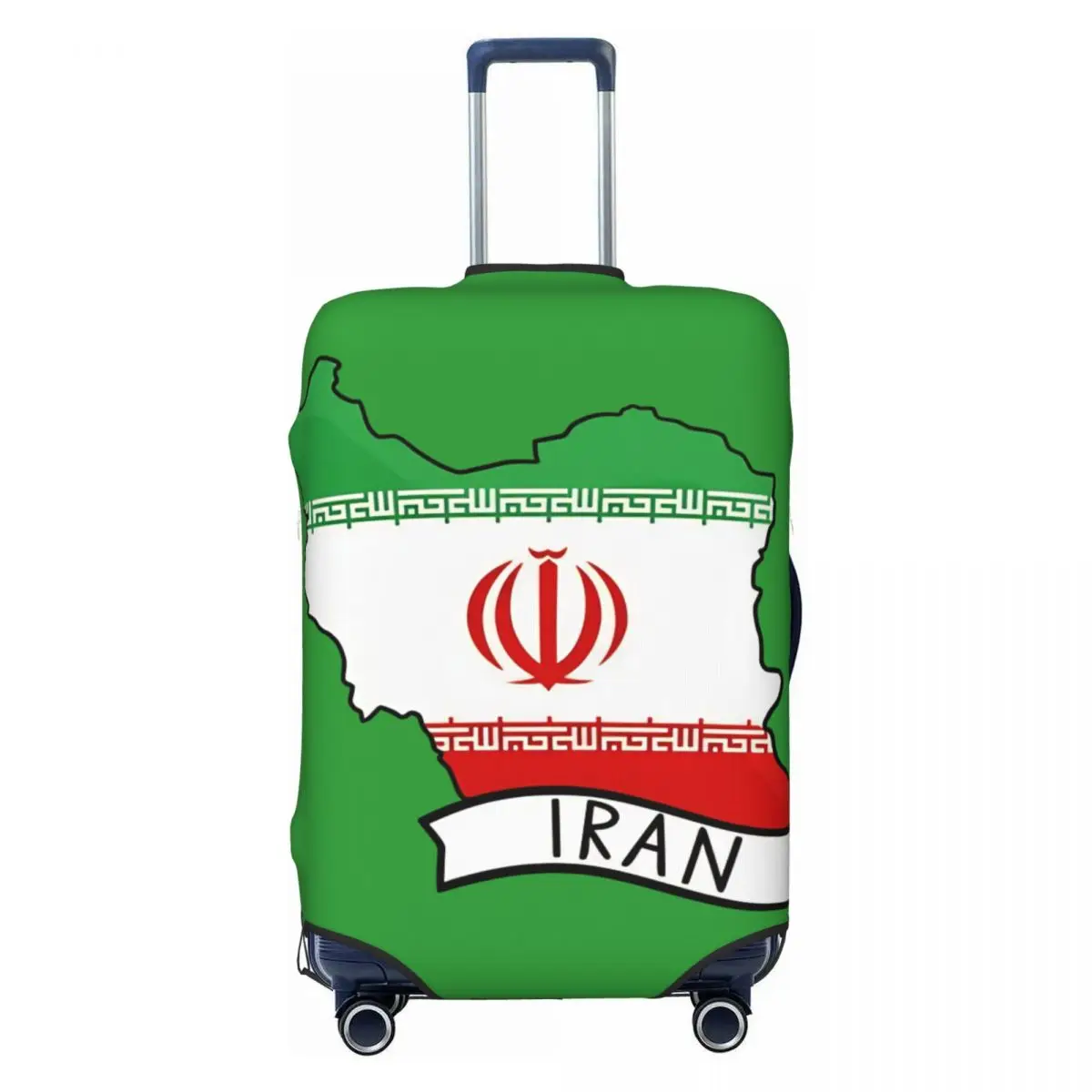 

Iran Flag Map Suitcase Cover Practical Business Protector Luggage Supplies Holiday