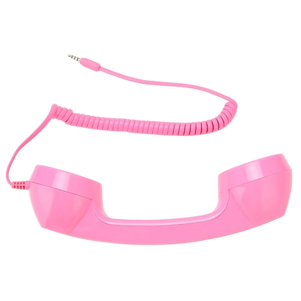 Multifunction Retro Phone Handset 3.5mm Microphone Speaker Handheld Cell Phone Receiver Retro Telephone Handset Computers
