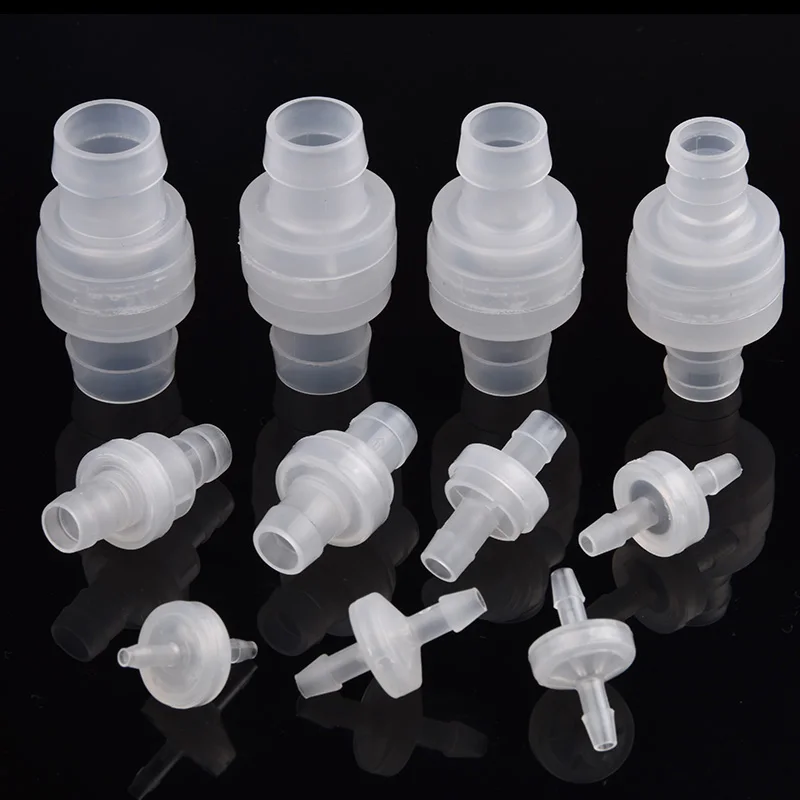 5~100pcs 3~20mm Mini PP Non-Pressure Check Valve Drip Irrigation Hose Joint Non-Return Valve Aquarium Tank Pipe One-way Valve