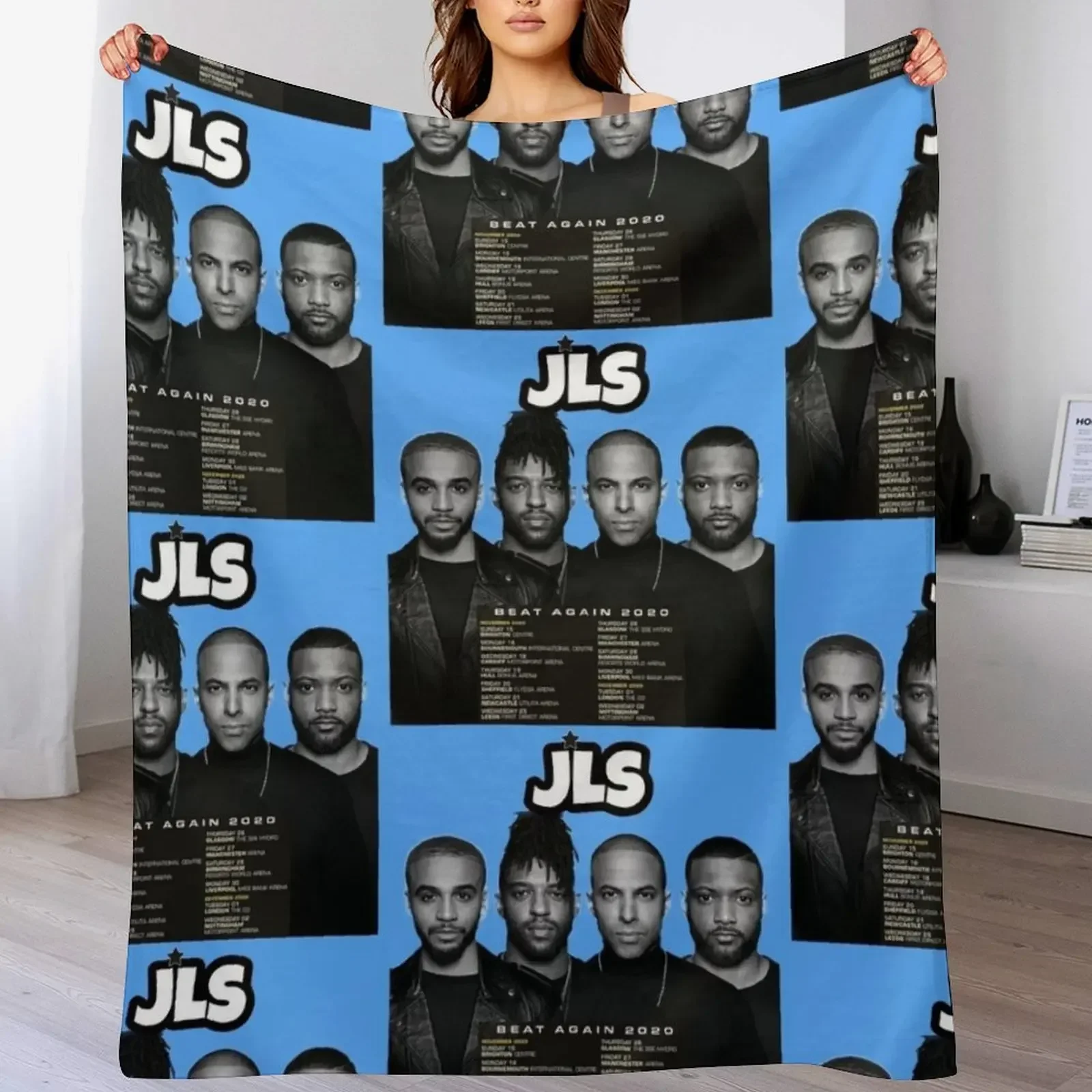 JLS Fan Made Tour Apparel Throw Blanket Summer Beddings Furrys Summer Bed Fashionable Blankets