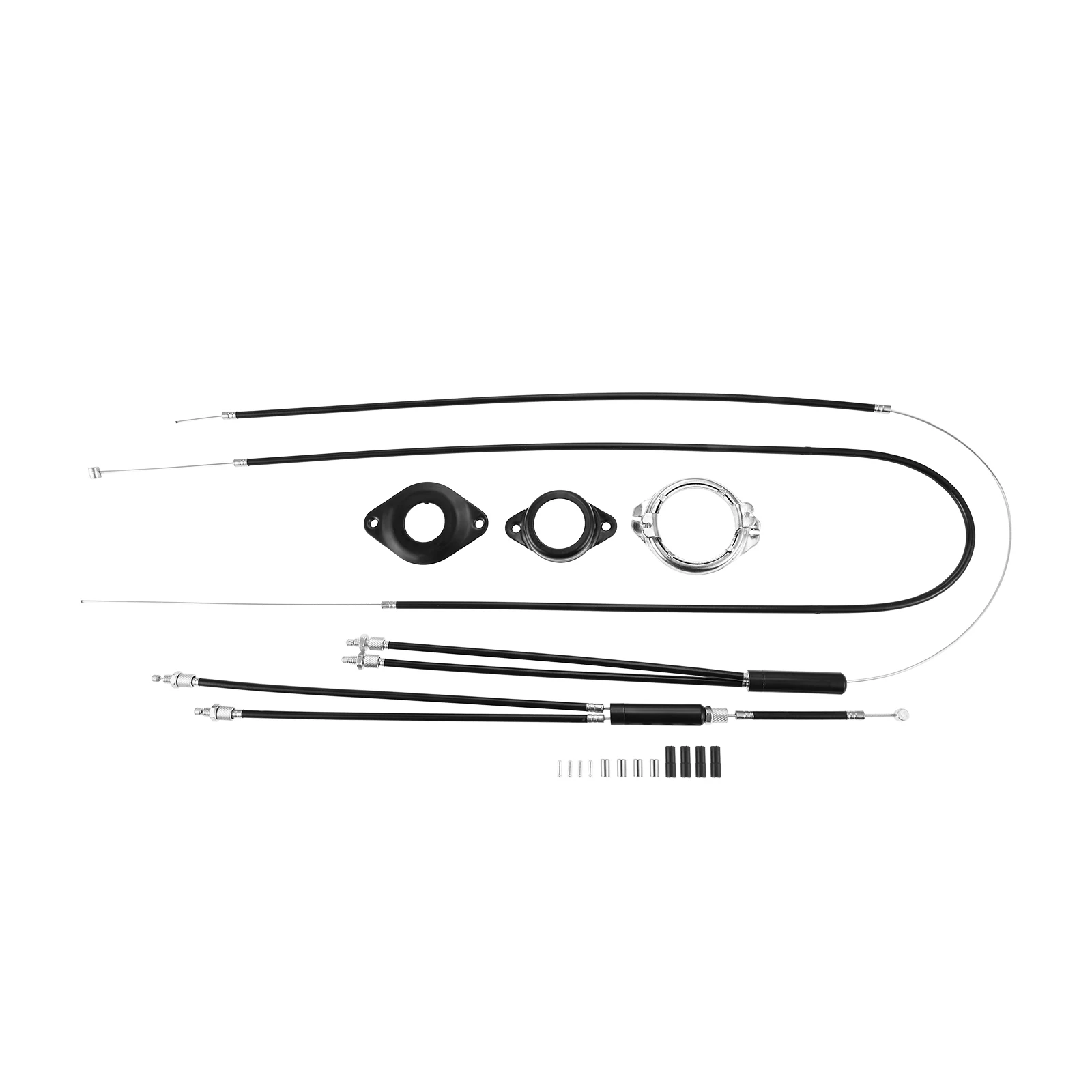 BMX Bike Brake Cable Complete Set MX Bike Gyro Brake Cables Front + Rear (Upper + Lower) with Spinner Rotor