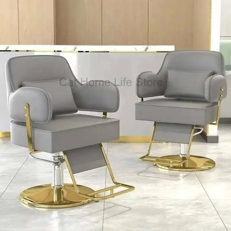 

Hydraulic Salon Professional Barber Hairdressing Chair Reclining Chair Aesthetics Pedicure Cadeira De Barbeiro Salon Furniture