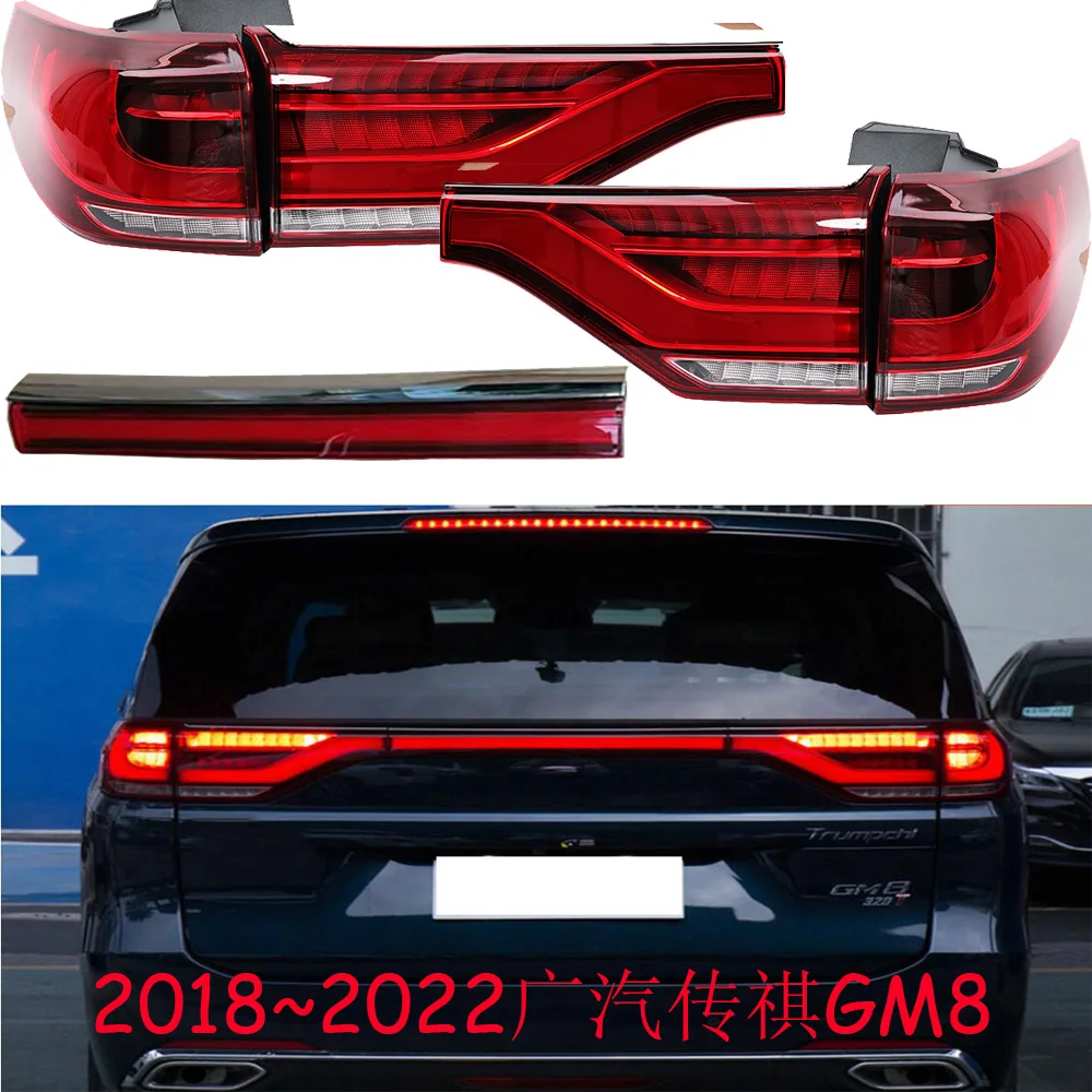 

1pcs car accessories bumper tail light Trumpchi GM8 taillight Taillamp 2018~2023y LED for Trumpchi GM8 fog lamp