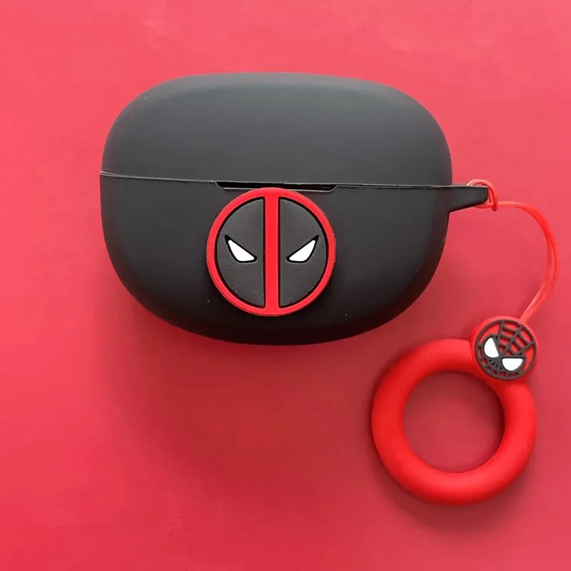 Marvel Deadpool Earphone Case Cover For Bose Ultra Open Earbuds Silicone Wireless Earbuds Protective Shell With Keychain