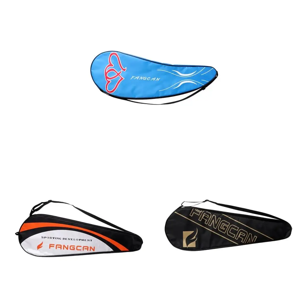 Badminton Racket Case Double Racket Soft Carry Bag Dustproof Shoulder Cover Organizer for Sport Practice