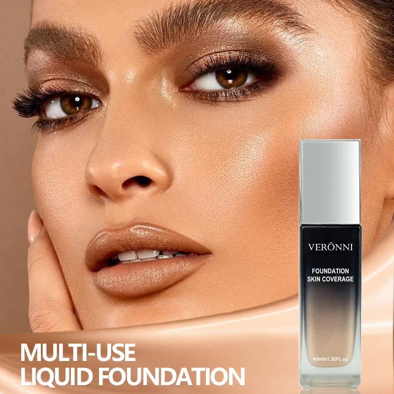 Liquid Foundation Concealer Face Naturally Flawless Matte Oil-Control Waterproof Long Lasting Foundation 40ml 3 Colors Optional