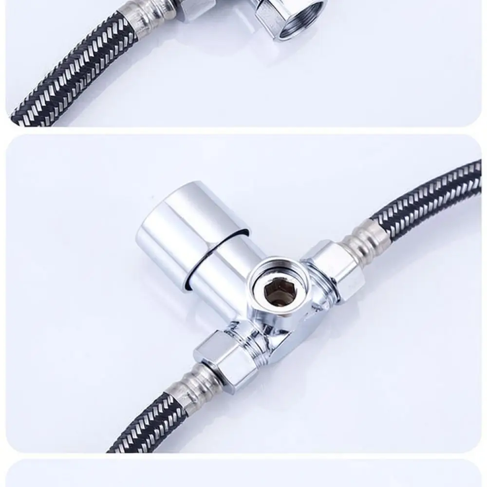 Thermostatic Mixing Valve Brass Three Way Faucet Temperature Control For Home Heater Plumbing System Repair Accessory