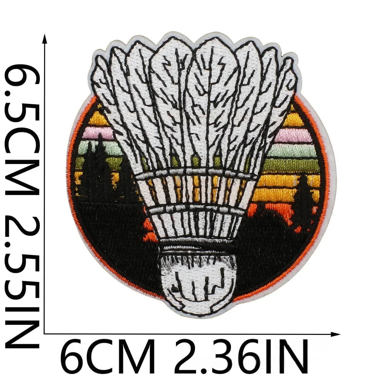 

DIY Decorative Badminton Theme Embroidery Cloth Sticker Label Cat Badminton Sewing Patch Sticker Ironing Bag/hat/cloth