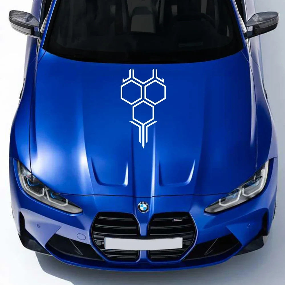 

Honeycomb Decal Car Hood Bonnet Engine Sticker For BMW F30 F10 E39 E90 E87 E46 F48 G30 X5 E60 G30 Sport Vinyl Film Decal Decor