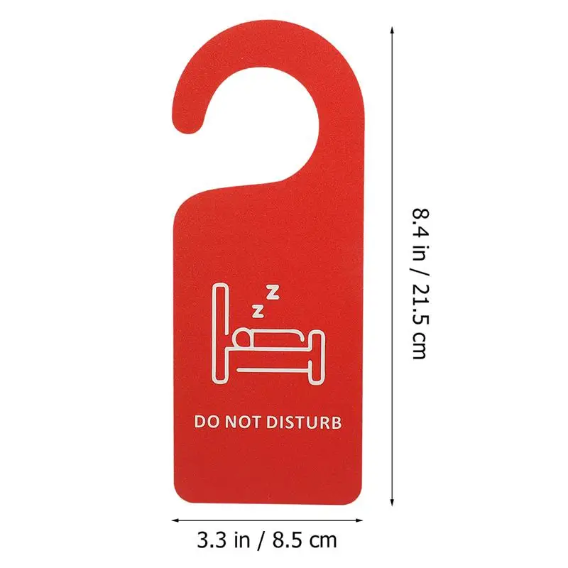 16/12/8/4pcs Hotel Do Not Disturb Sign Door Hanger Signs Clean Up Room Hanging Doorknob Sign Plastic Tags Office Signs