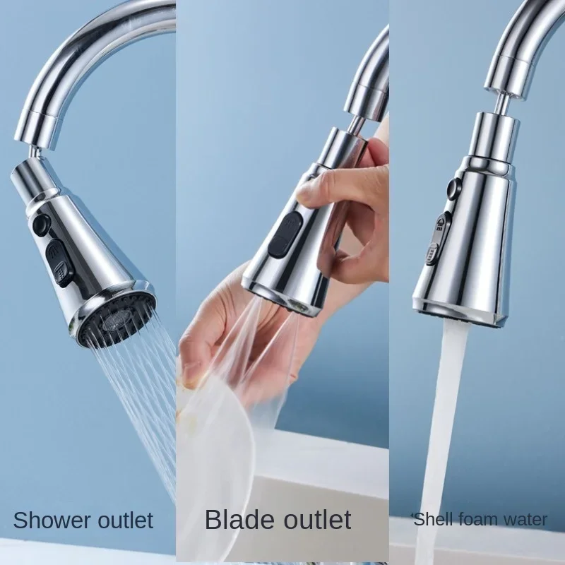 

Multi-functional Faucet Extender Non-shaking Kitchen Tool Water Filter Diffuser Kitchen Faucet Aerator Water Saving Tap Nozzle