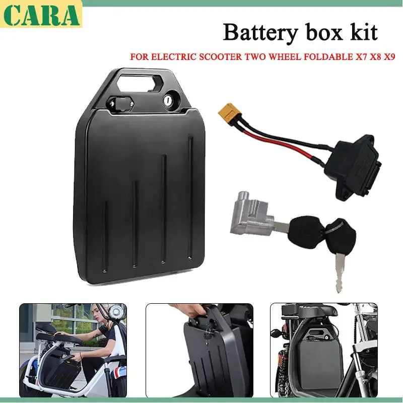 

Battery Box For Chinese Citycoco Electric Scooter Generic Citycoco Accessories With Lock And Power Cable Interface
