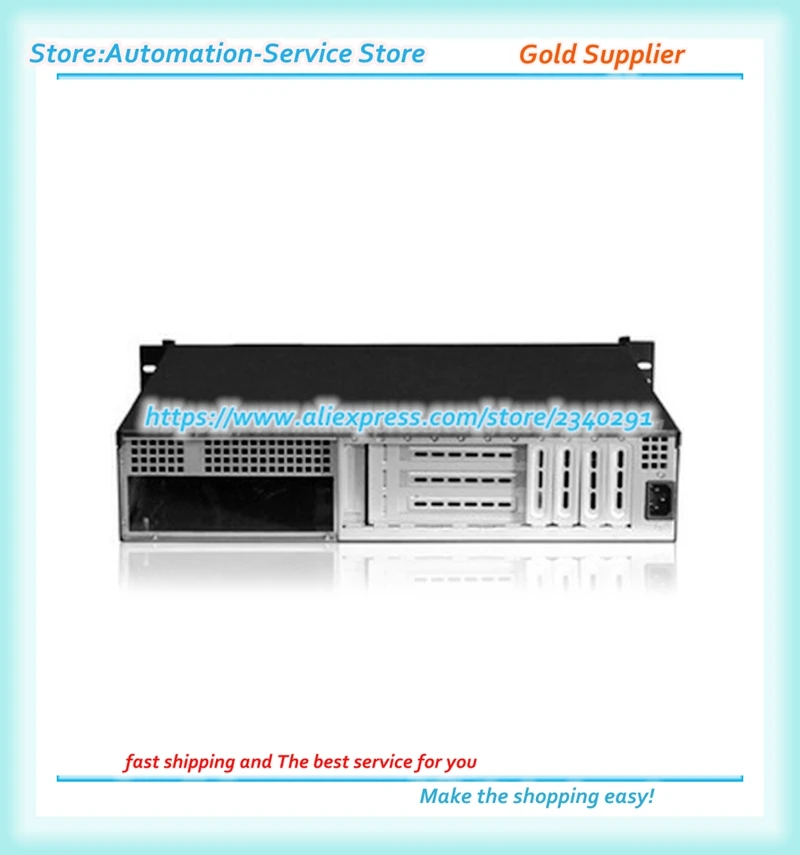 Алюминиевая панель 2U T3802BA Короткий серверный корпус Двое положение сервера Xeon