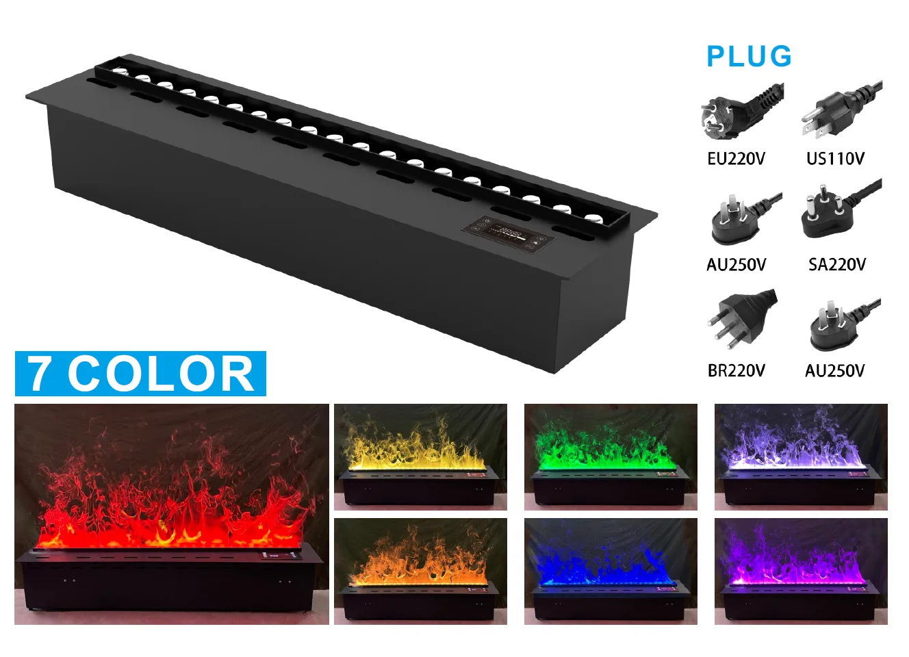 水暖炉 Tuya アプリ/リモコン モダンミニマリズム エストゥファ 室内装飾 埋め込み式電子3D蒸気暖炉