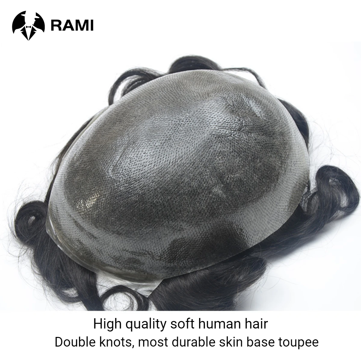 Men's Capillary Prothesis Full Skin Wigs Men 0.06-0.08mm PU Double Knots Skin Toupee For Man  Human Hair Systems Durable Wig