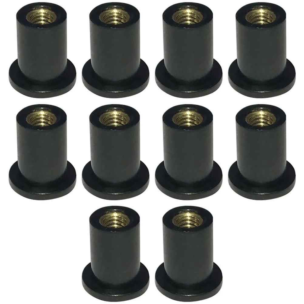 

10pcs M4 Nut Motorcycle Windscreen Well Rubber Metric Replacement for Broken Windshield Nuts Durable Component Part