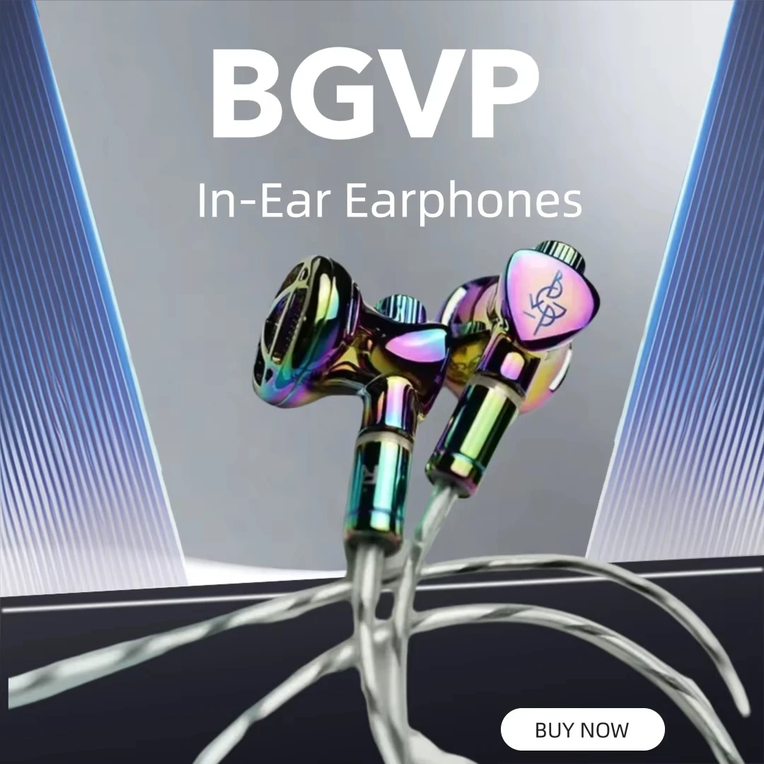 

BGVP DX7 Flagship Tunable Flat Head Earbuds HIFI 2 in 1 Plug 3.5mm/4.4mm Replaceable MMCX Wired Earphone