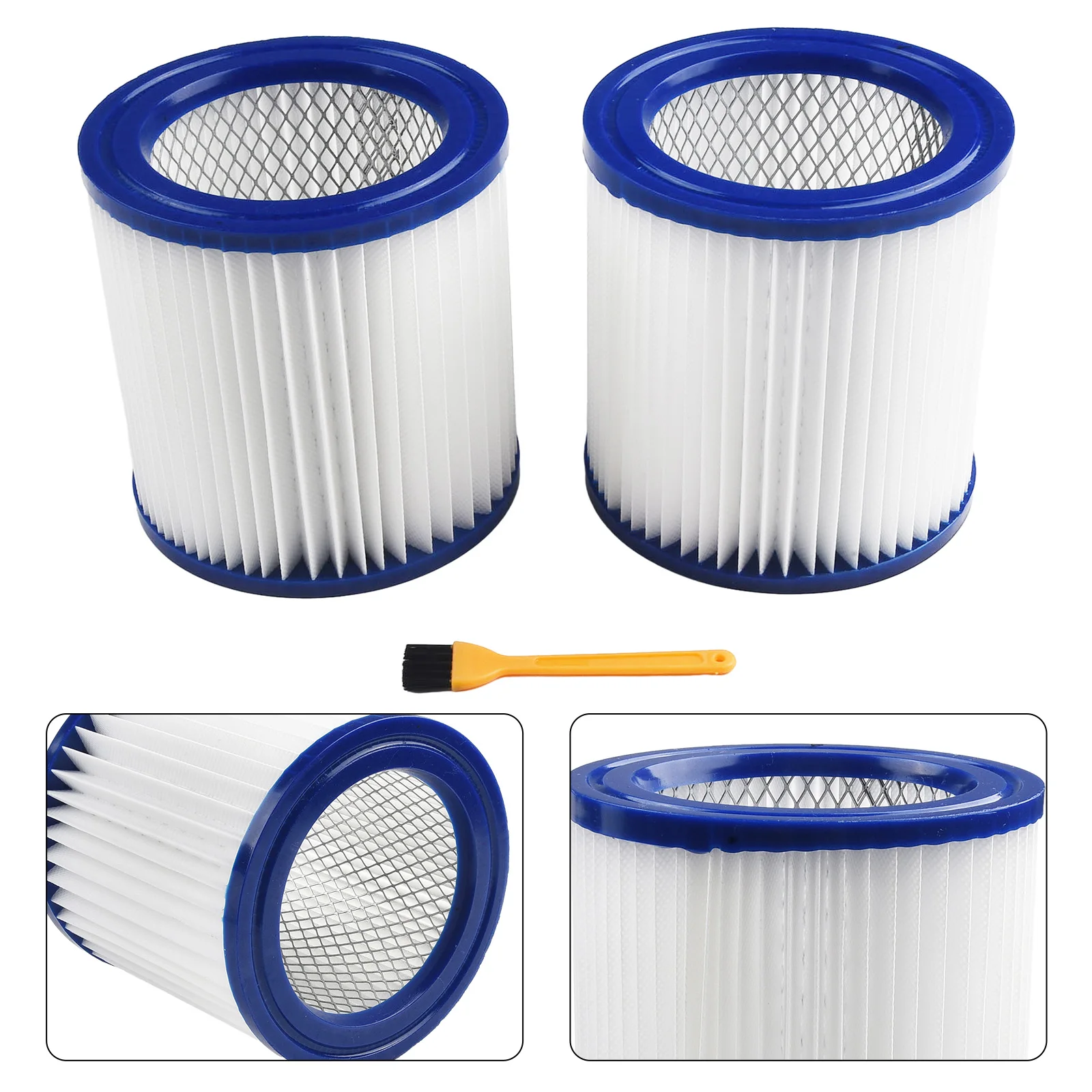 ไส้กรอง 2 ชิ้น และแปรง 1 ชิ้น สำหรับเครื่องดูดฝุ่นรุ่น 9032933 อะไหล่ทดแทนสำหรับเครื่องดูดฝุ่นในครัวเรือน