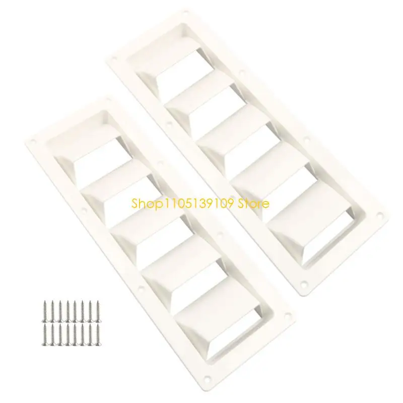 P5ED Flush Mount Vent Grille Cover Pair for Trailer Boat Utility Vents