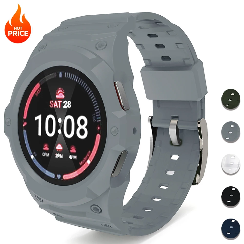 TPU-Rahmenhülle Schutzhülle Armband für Samsung Galaxy Watch 7/6/5/4 40mm 44mm Band Armband Schutzhülle