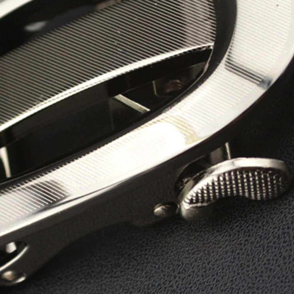 Automatic Belt Buckle Alloy Mens Business Belt Buckle Quick Release Replacement For Belts Silver Black Style