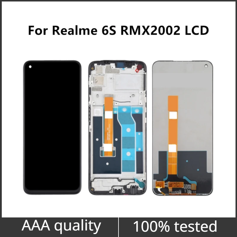 

lps 6.5" For Realme 6S RMX2002 LCD Display Touch Screen Digitizer Assembly Replacement Parts For Realme 6 RMX2001