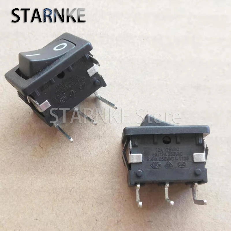 10PCS 15*21MM PS8A Bent Foot Rocker Switch Boat Type Rocker Power Switch 3Pins 2 Position 250V 6A