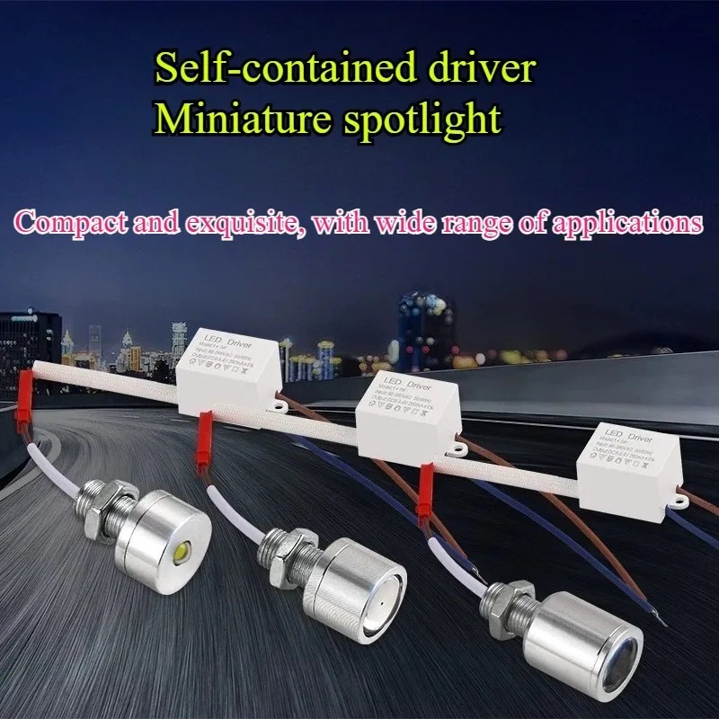 Led Mini Spotlight 1W AC85-265v Ceiling Light Aluminium with Driver High Brightness Bulb Equipment Modification Lighting Source