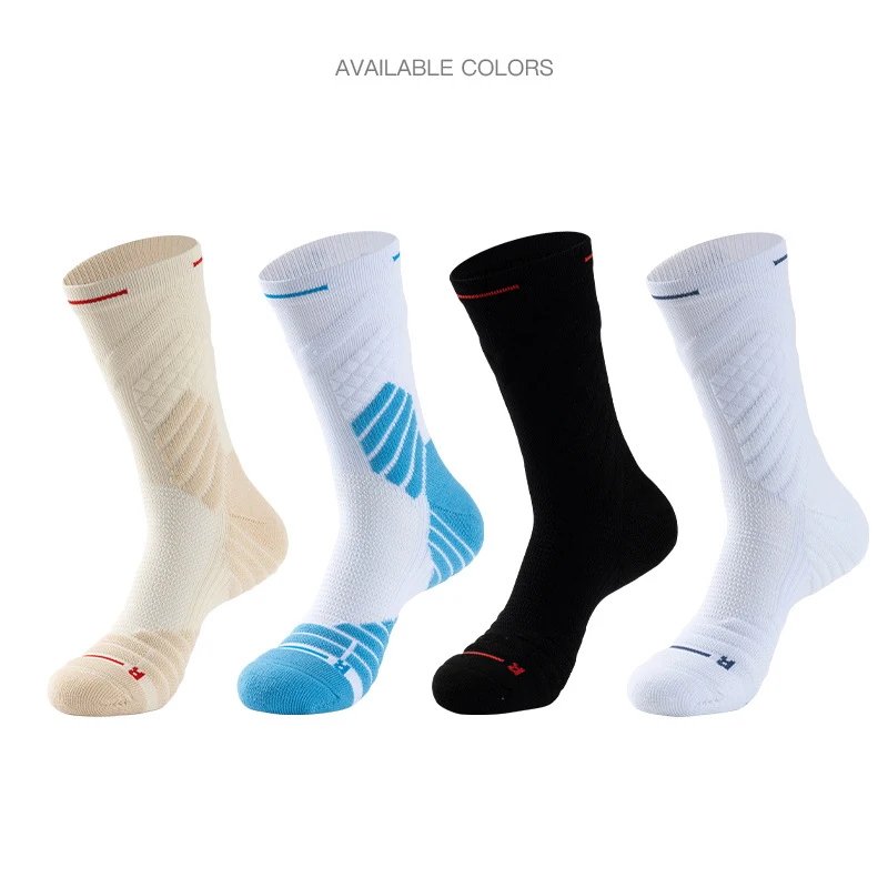 Men Sports Sock Women Breathable Compression Crossborder Supply Running Riding Cycling Knee high Basketball Biking Hockey Soccer