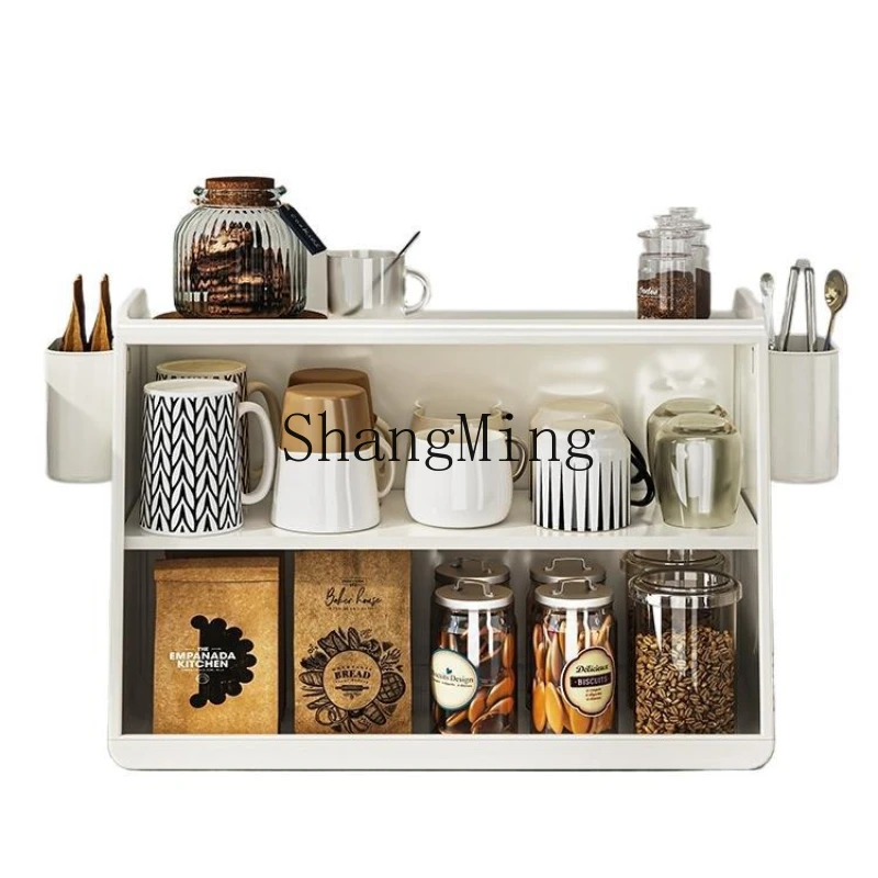 

ZYY storage cup holder dining side cabinet water cup tea tea set coffee cup desktop storage cabinet
