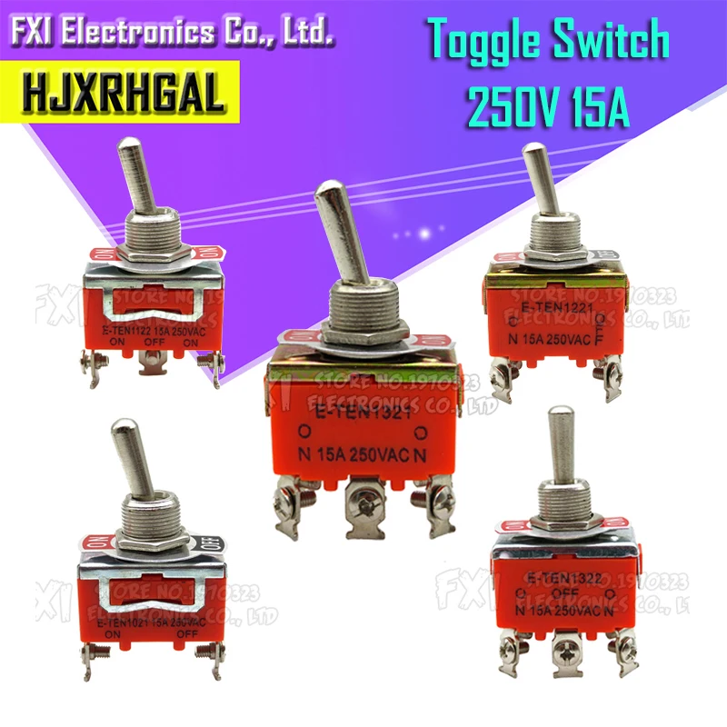 1pcs E-TEN1322 E-TEN1321 E-TEN1221 E-TEN1122 E-TEN1121 E-TEN1021 15a/250v schalter miniatur kippschalter 1322 1321 1221
