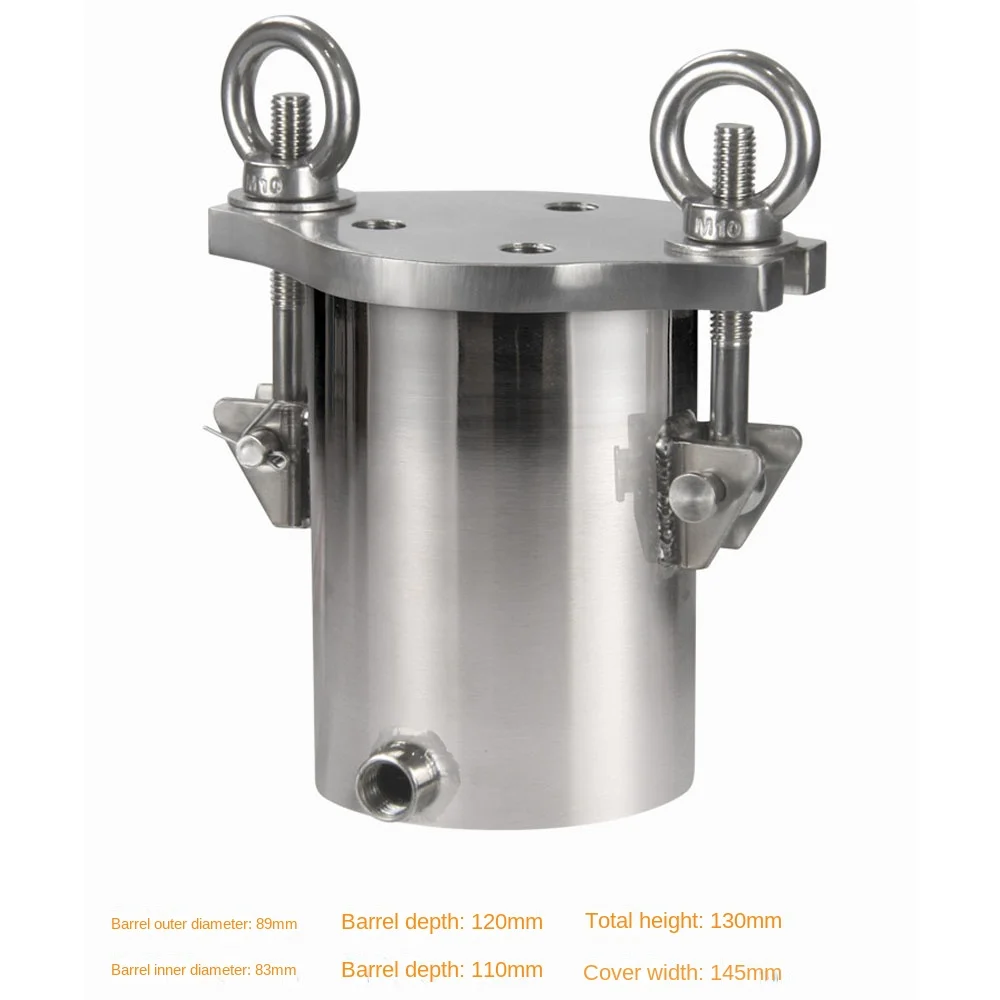 Dispenser Pressure Tank 304 Stainless Steel Pressure Barrel Dispensing Valve Fluid Dispensing Storage Bucket 1L