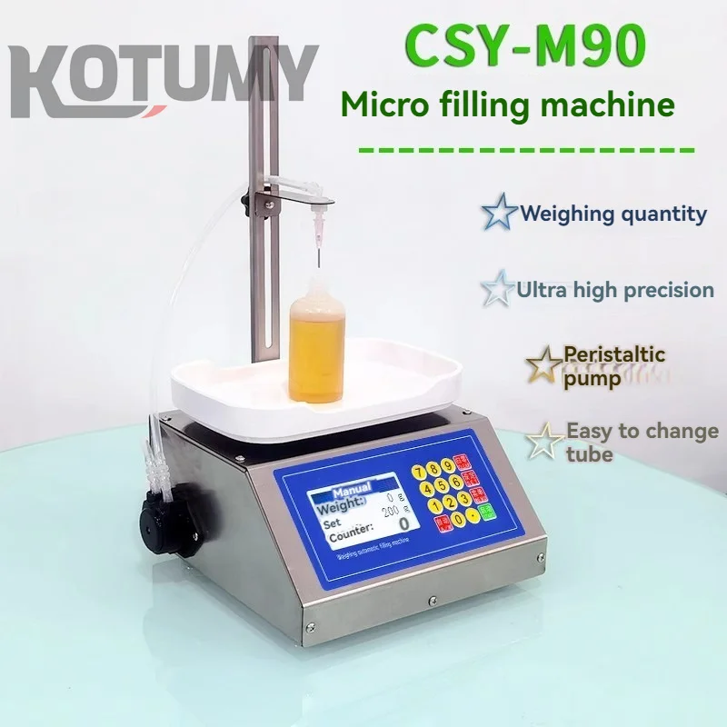 High Precision Automatic Quantitative Commercial Perfume Liquid Dispenser Micro Weighing Peristaltic Food Processing Machinery